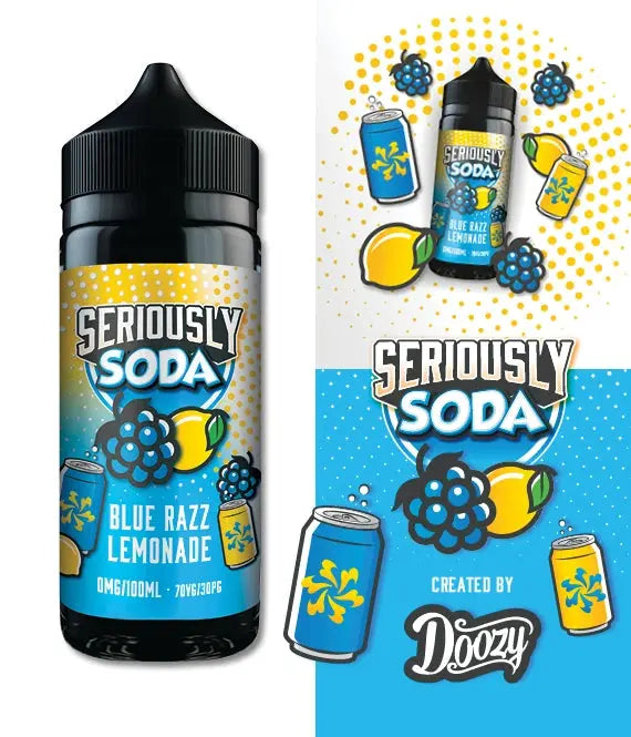 Seriously Soda Blue Razz Lemonade E-liquid Shortfill