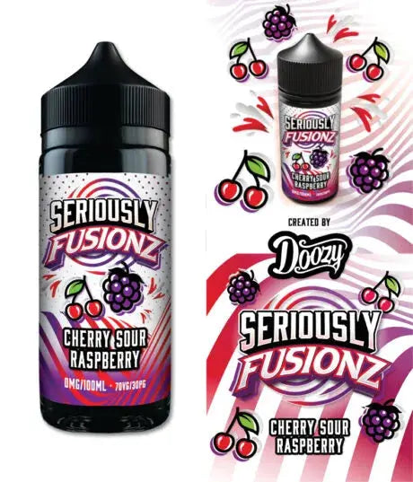 Seriously Fusionz Cherry Sour Raspberry E-liquid Shortfill - Scent Vape