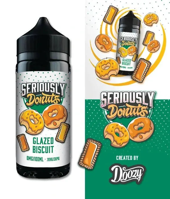 Seriously Donuts Glazed Biscuit E-liquid Shortfill