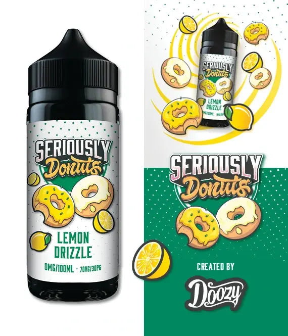 Seriously Donuts Lemon Drizzle E-liquid Shortfill