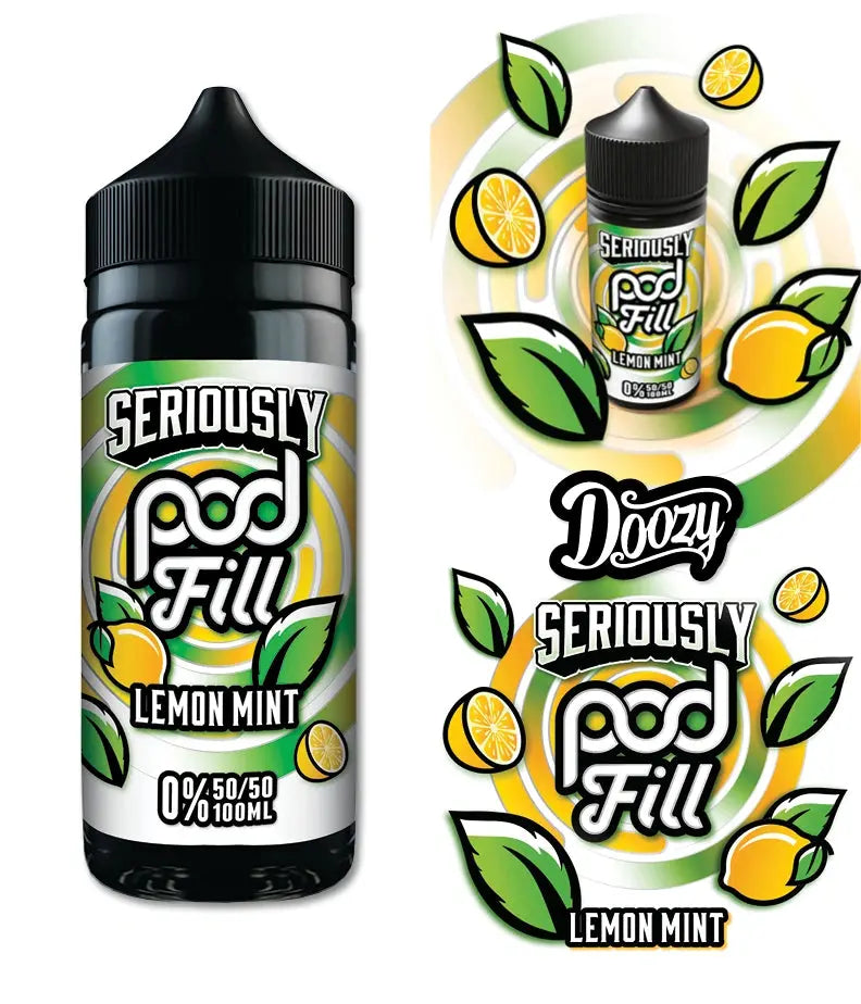 Seriously Pod Fill Lemon Mint E-liquid Shortfill