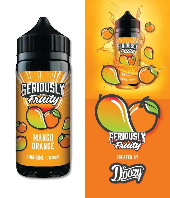 Seriously Fruity Mango Orange E-liquid 100ml Shortfill