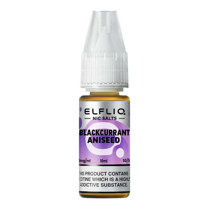 Elf Bar ElfLiq Blackcurrant Aniseed Nic Salt Vape Juice