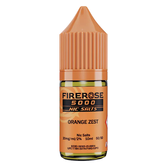 Orange Zest Elux Firerose 5000 Nic Salt Vape Juice