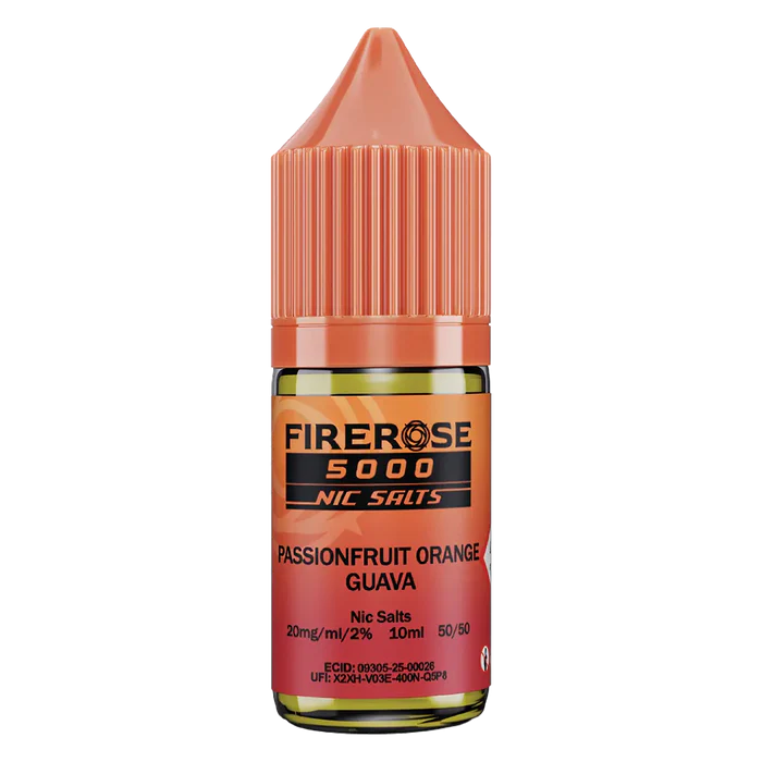 Passionfruit Orange Guava Elux Firerose 5000 Nic Salt Vape Juice