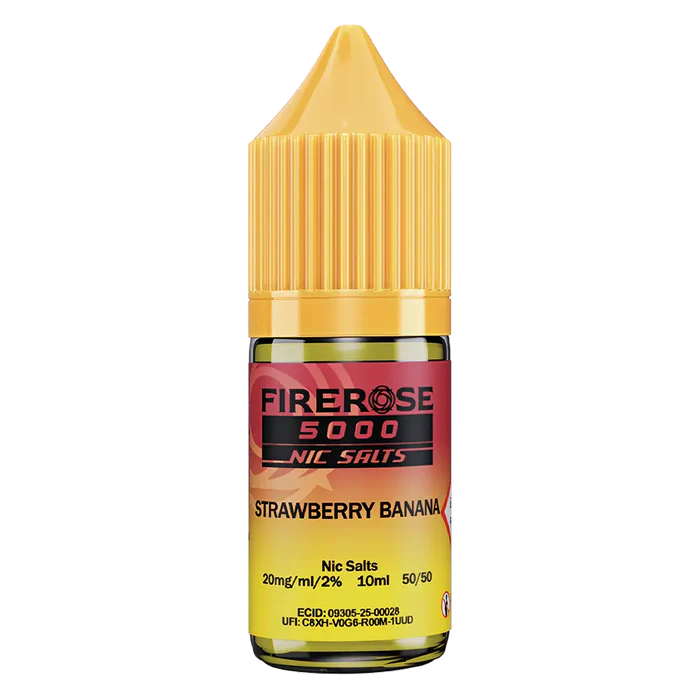 Strawberry Banana Elux Firerose 5000 Nic Salt Vape Juice