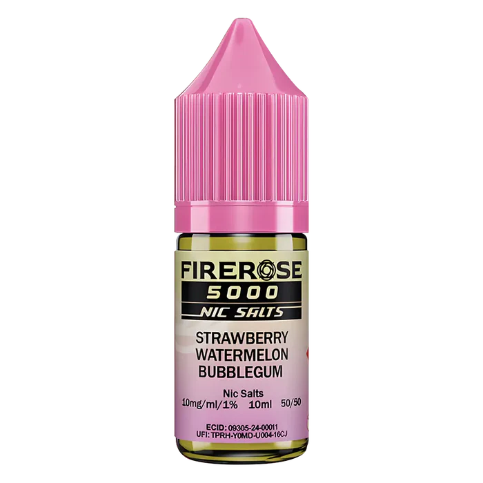 Strawberry Watermelon Bubblegum Elux Firerose 5000 Nic Salt Vape Juice