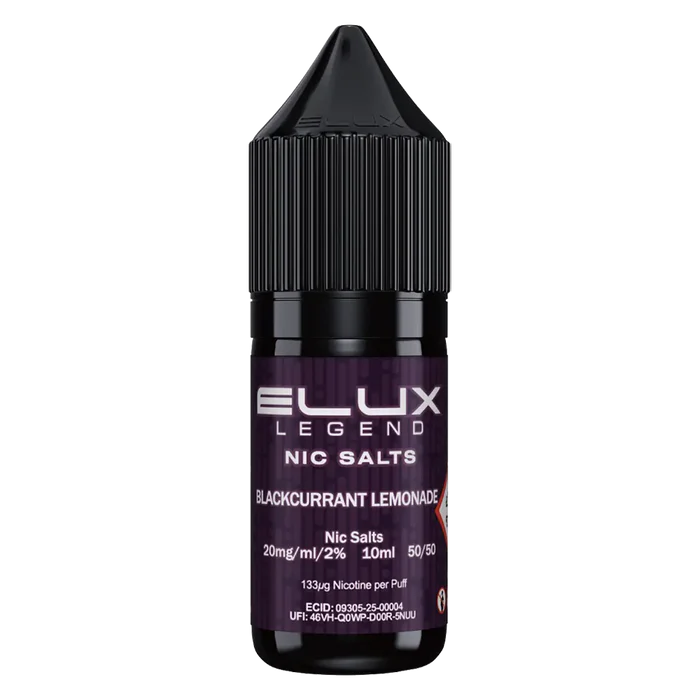 Blackcurrant Lemonade Elux Legend Nic Salt Vape Juice