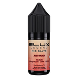 Juicy Peach Elux Legend Nic Salt Vape Juice