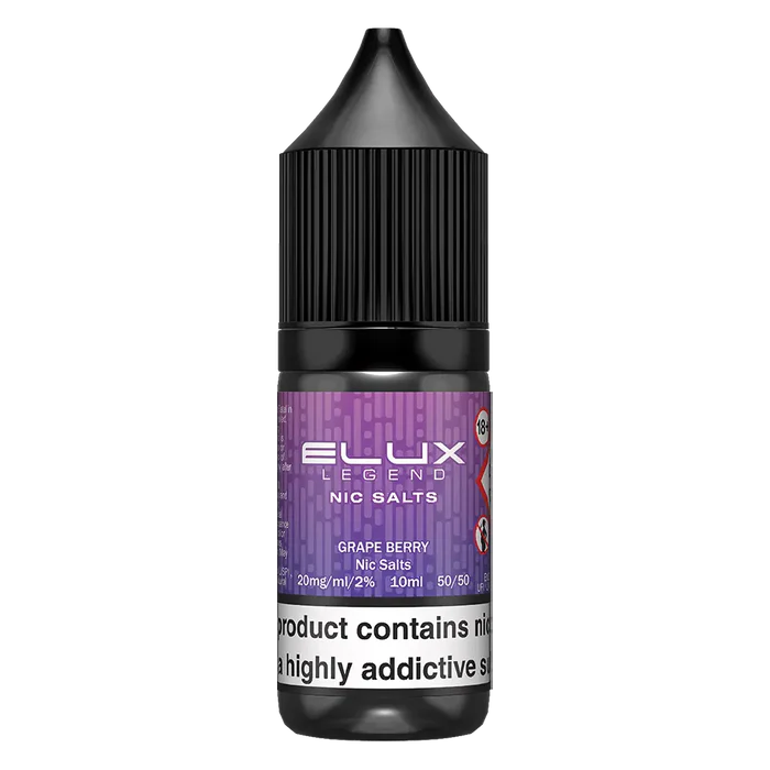 Grape Berry Elux Legend Nic Salt Vape Juice