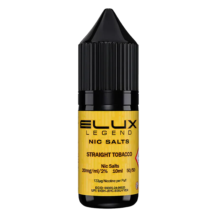 Straight Tobacco Elux Legend Nic Salt E-Liquid