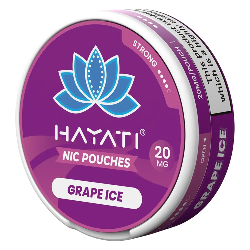Hayati Grape Ice Tobacco-Free Nicotine Pouches Can