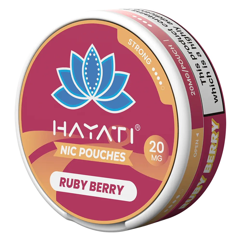 Hayati Ruby Berry Tobacco-Free Nicotine Pouches Can