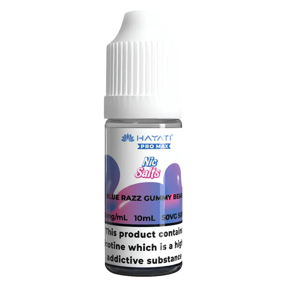Hayati Pro Max Blue Razz Gummy Bear Nic Salt Vape Juice
