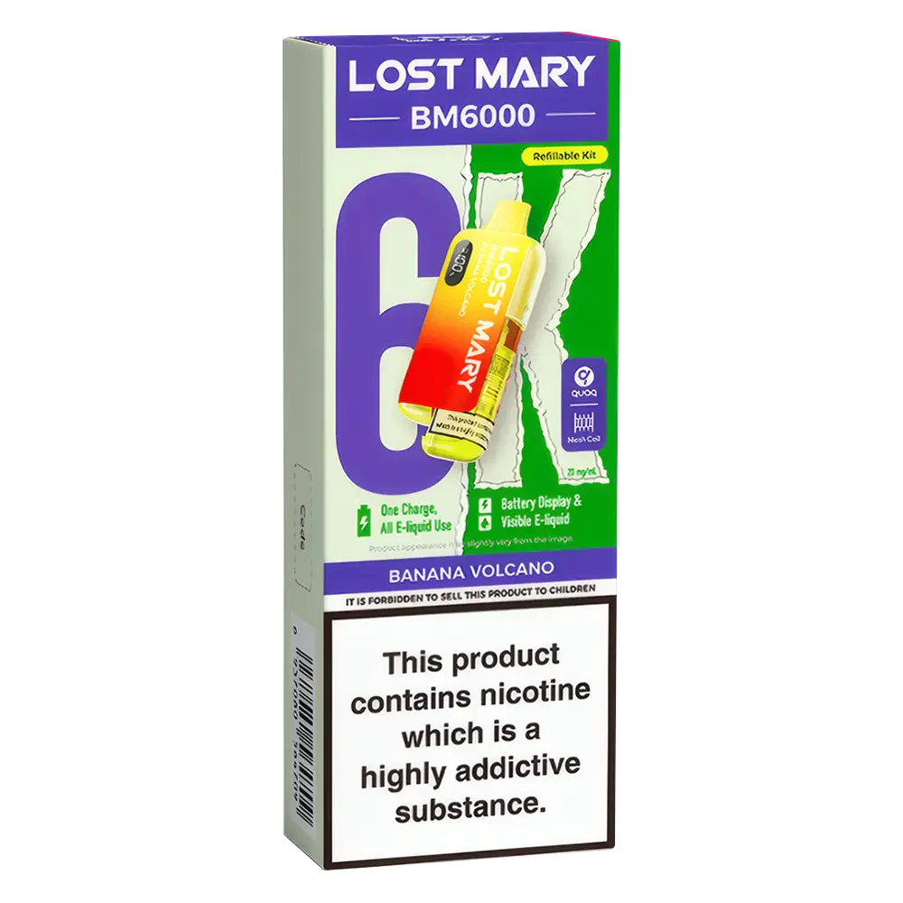 Lost Mary BM6000 Banana Volcano Prefilled Pod Kit