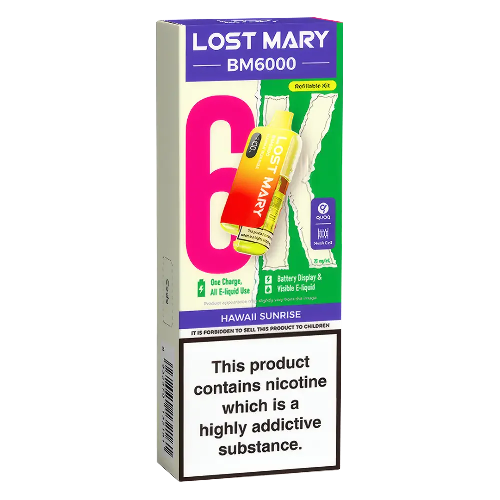 Lost Mary BM6000 Hawaii Sunrise Prefilled Pod Kit