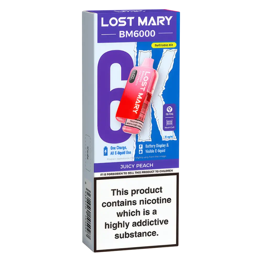 Lost Mary BM6000 Juicy Peach Prefilled Pod Kit