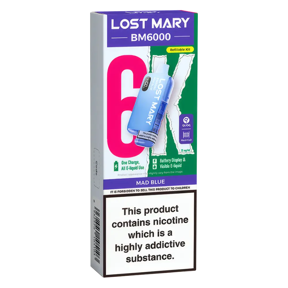 Lost Mary BM6000 Mad Blue Prefilled Pod Kit
