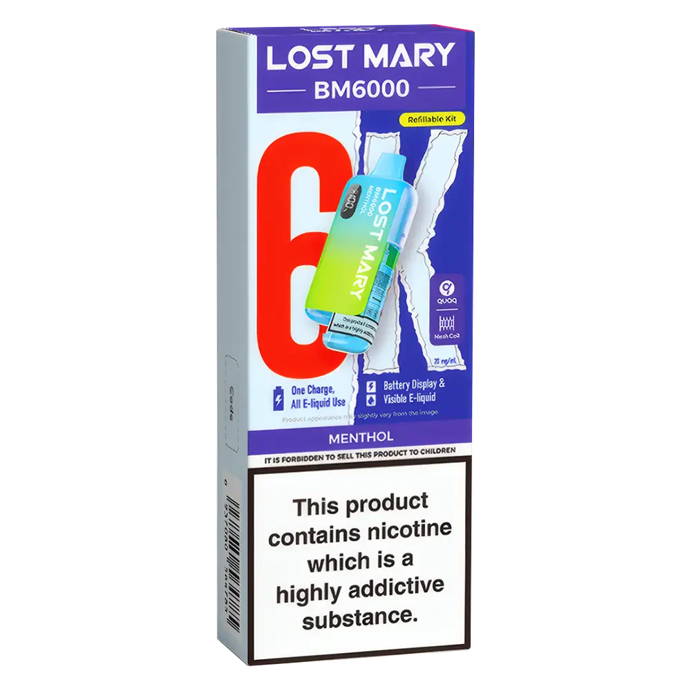 Lost Mary BM6000 Menthol Prefilled Pod Kit