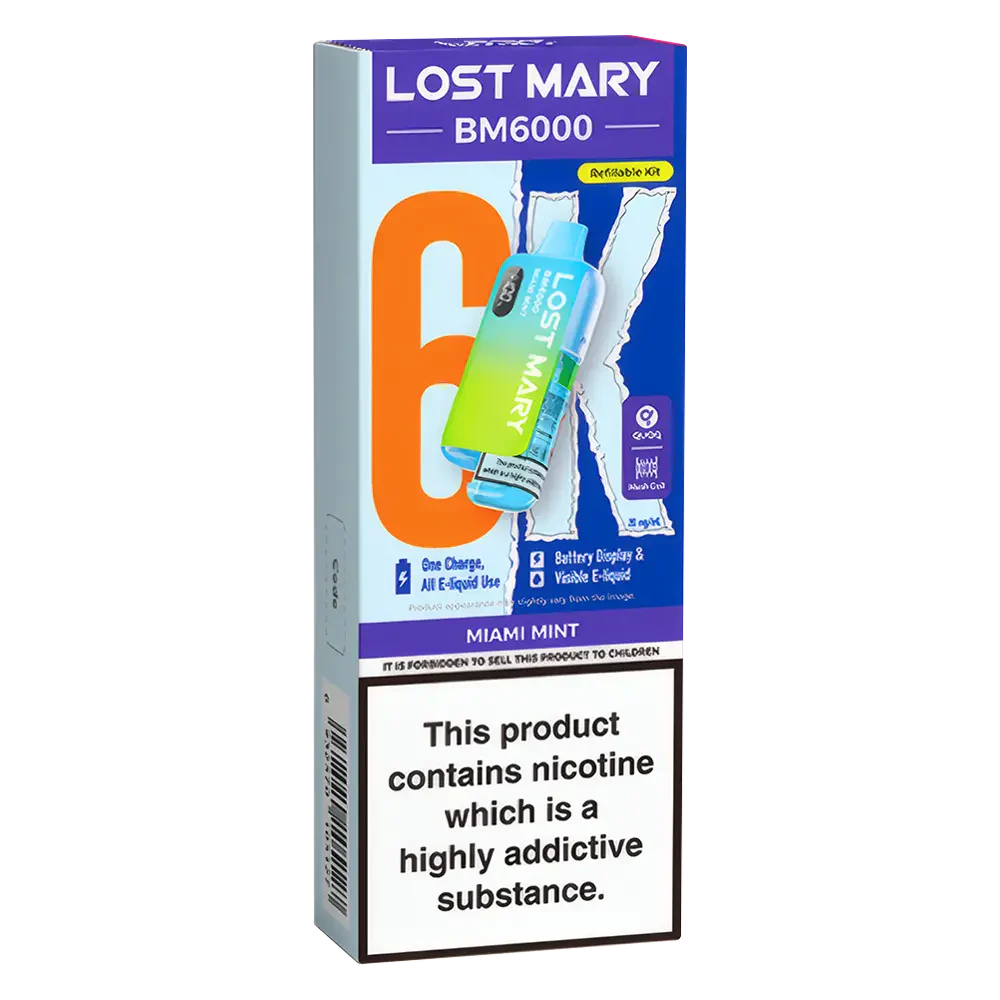 Lost Mary BM6000 Miami Mint Prefilled Pod Kit
