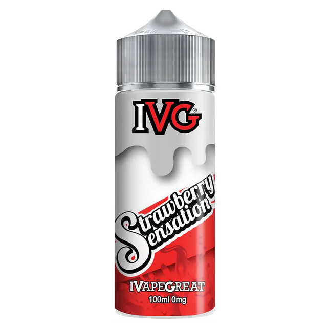 IVG Strawberry Sensation Vape Juice 100ml - Scent Vape