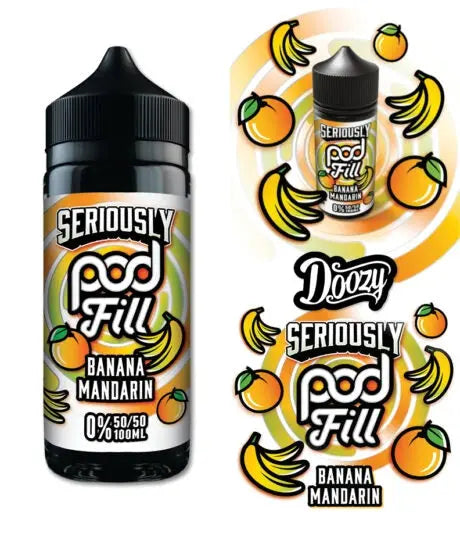 Seriously Pod Fill Banana Mandarin E-liquid Shortfill - Scent Vape
