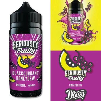 Seriously Fruity Blackcurrant Honeydew E-liquid 100ml - Scent Vape