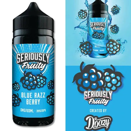 Seriously Fruity Blue Razz Berry E-liquid 100ml Shortfill - Scent Vape