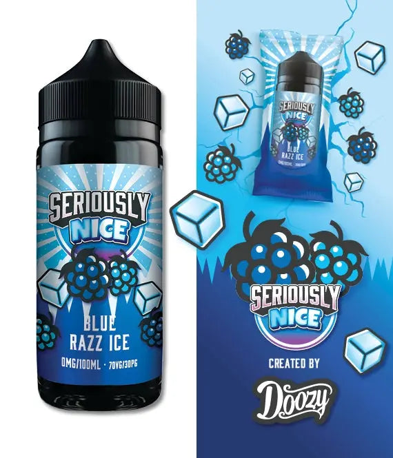 Seriously Nice Blue Razz Ice E-liquid Shortfill