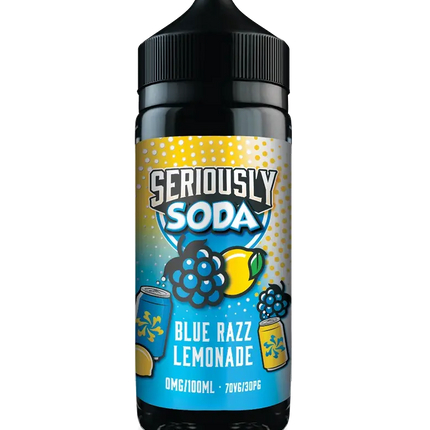 Seriously Soda Blue Razz Lemonade E-liquid Shortfill - Scent Vape