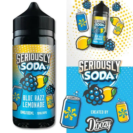 Seriously Soda Blue Razz Lemonade E-liquid Shortfill - Scent Vape