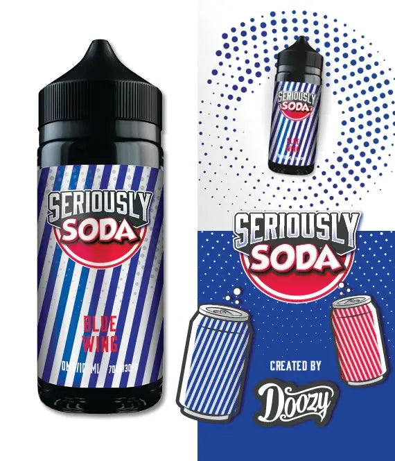 Seriously Soda Blue Wing E-liquid Shortfill - Scent Vape