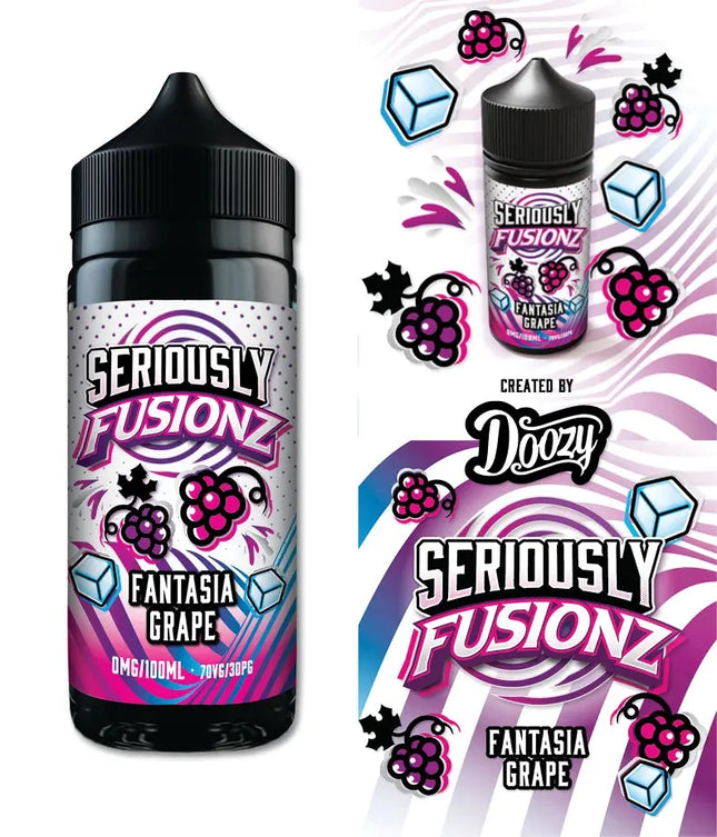 Seriously Fusionz Fantasia Grape E-liquid Shortfill - Scent Vape