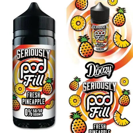 Seriously Pod Fill Fresh Pineapple E-liquid Shortfill - Scent Vape