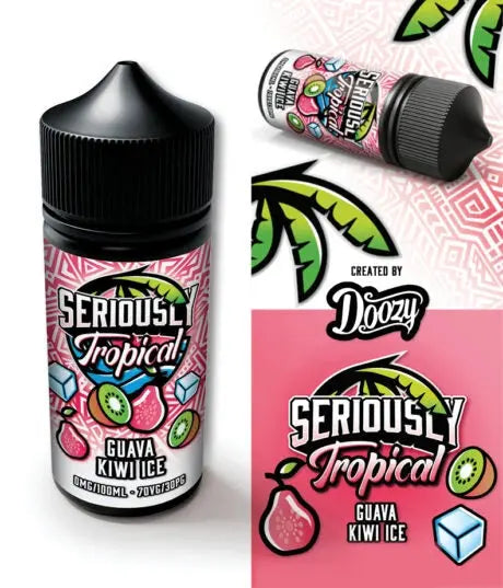 Seriously Tropical Guava Kiwi Ice E-Liquid Shortfill - Scent Vape