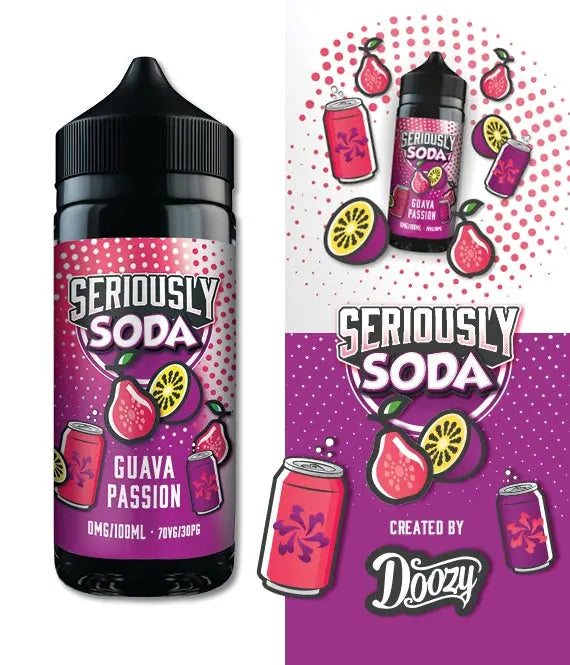 Seriously Soda Guava Passion E-liquid Shortfill