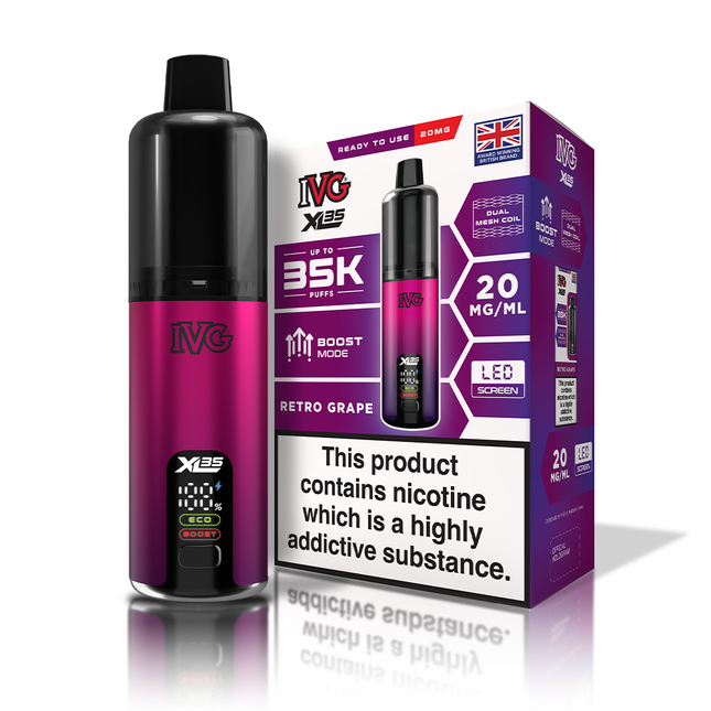 IVG XL35 Retro Grape Starter Kit - Scent Vape