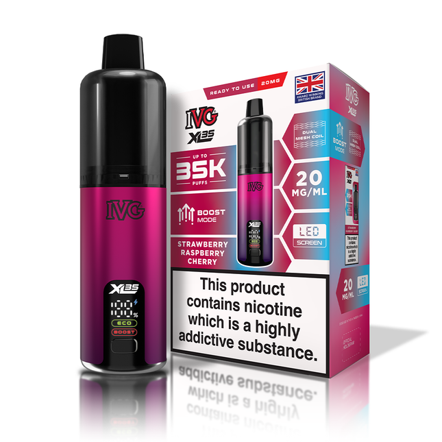 IVG XL35 Strawberry Raspberry Cherry Starter Kit - Scent Vape
