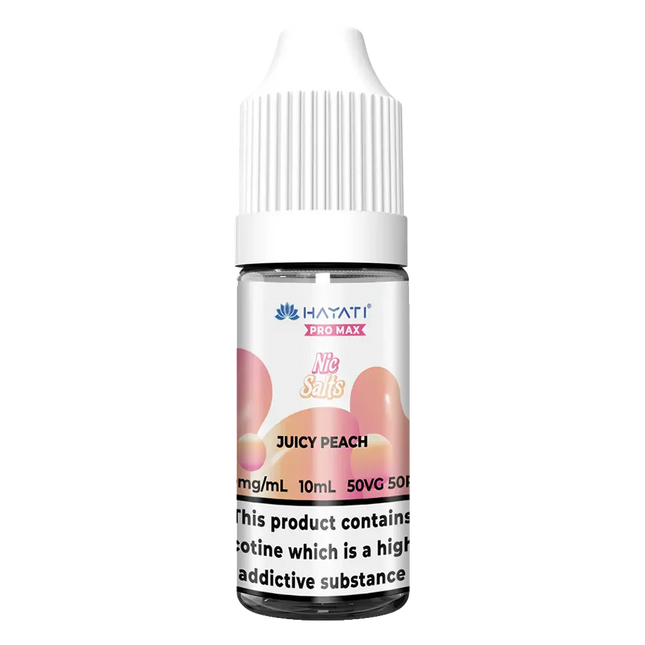 Hayati Pro Max Juicy Peach Nic Salt Vape Juice - Scent Vape