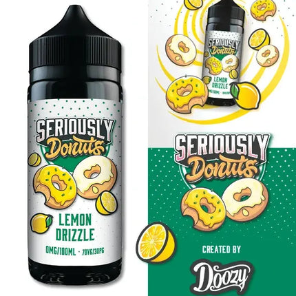 Seriously Donuts Lemon Drizzle E-liquid Shortfill - Scent Vape