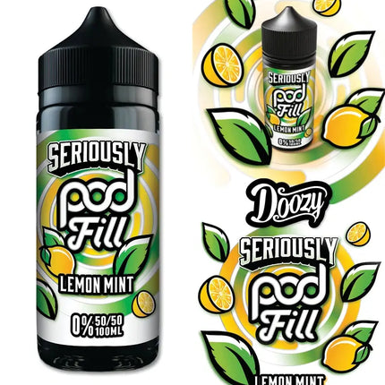 Seriously Pod Fill Lemon Mint E-liquid Shortfill - Scent Vape