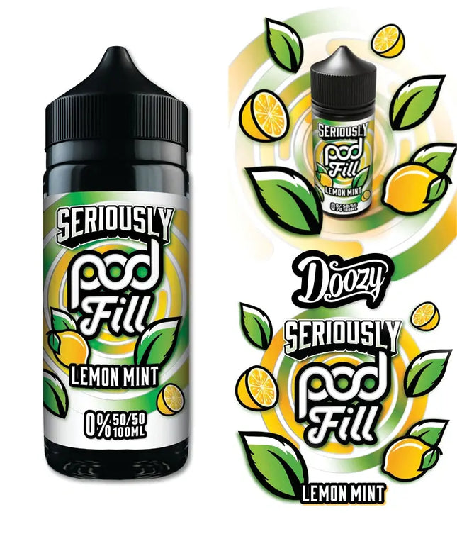 Seriously Pod Fill Lemon Mint E-liquid Shortfill - Scent Vape