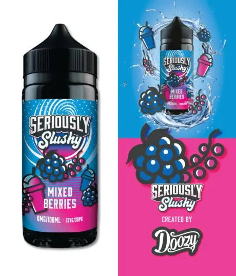 Seriously Slushy Mixed Berries E-liquid Shortfill - Scent Vape