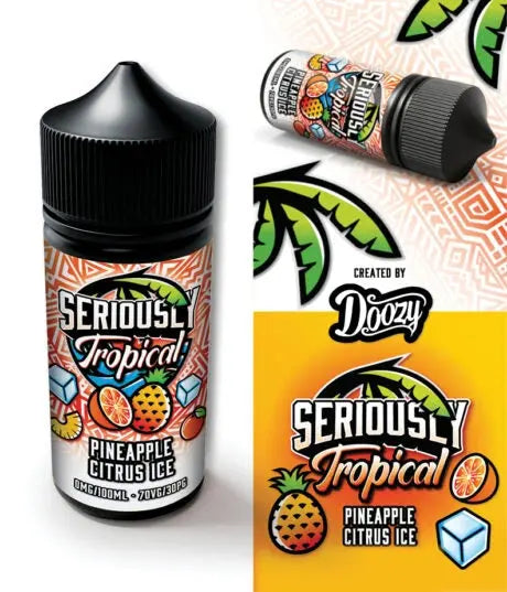 Seriously Tropical Pineapple Citrus Ice E-Liquid Shortfill - Scent Vape