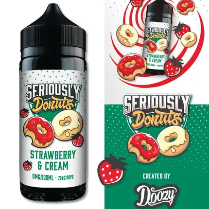 Seriously Donuts Strawberry and Cream E-liquid - Scent Vape