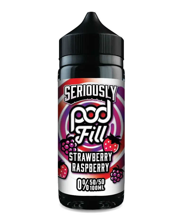 Seriously Pod Fill Strawberry Raspberry E-liquid Shortfill