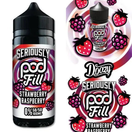 Seriously Pod Fill Strawberry Raspberry E-liquid Shortfill - Scent Vape