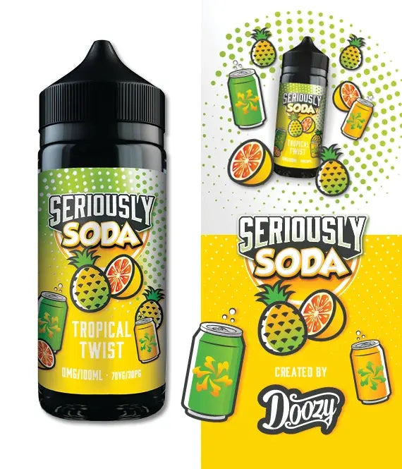 Seriously Soda Tropical Twist E-liquid Shortfill - Scent Vape