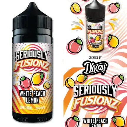 Seriously Fusionz White Peach Lemon E-liquid Shortfill - Scent Vape