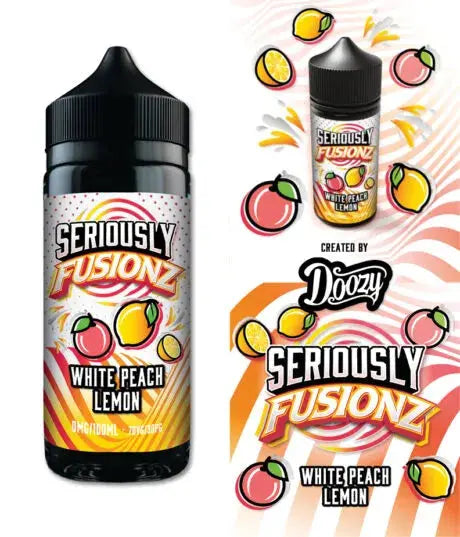 Seriously Fusionz White Peach Lemon E-liquid Shortfill - Scent Vape